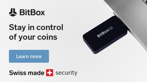 Das Bild zeigt die Krypto-Hardware-Wallet BitBox.